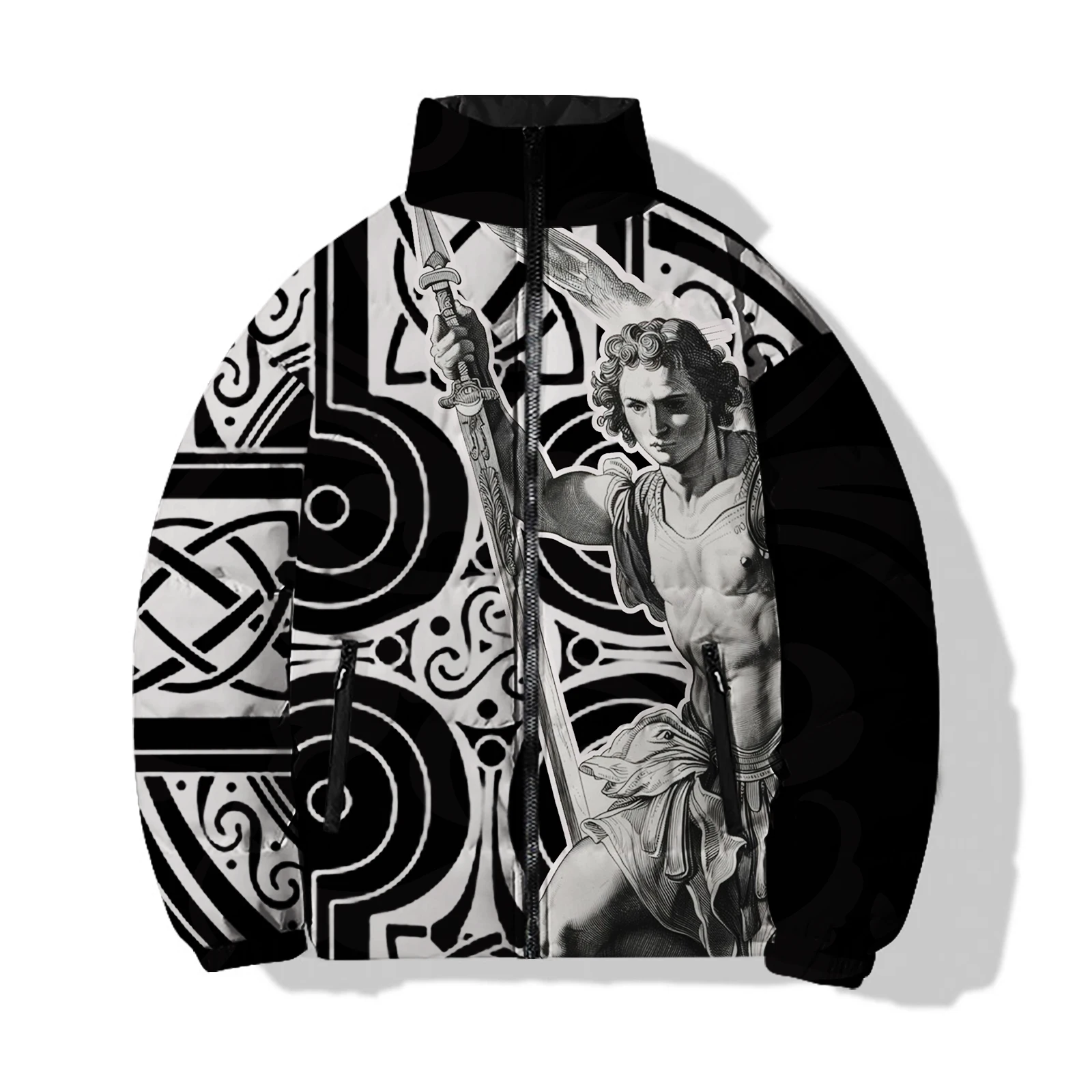 thumbnail image 1 of Diseño Chaquetas de invierno para hombre Armadura Parka Invierno Hombre Caballero Moda Nuevo en Abrigos Abajo Guerrero Calidez Alta Calidad Fresco Barato Abrigo, 1 of 5