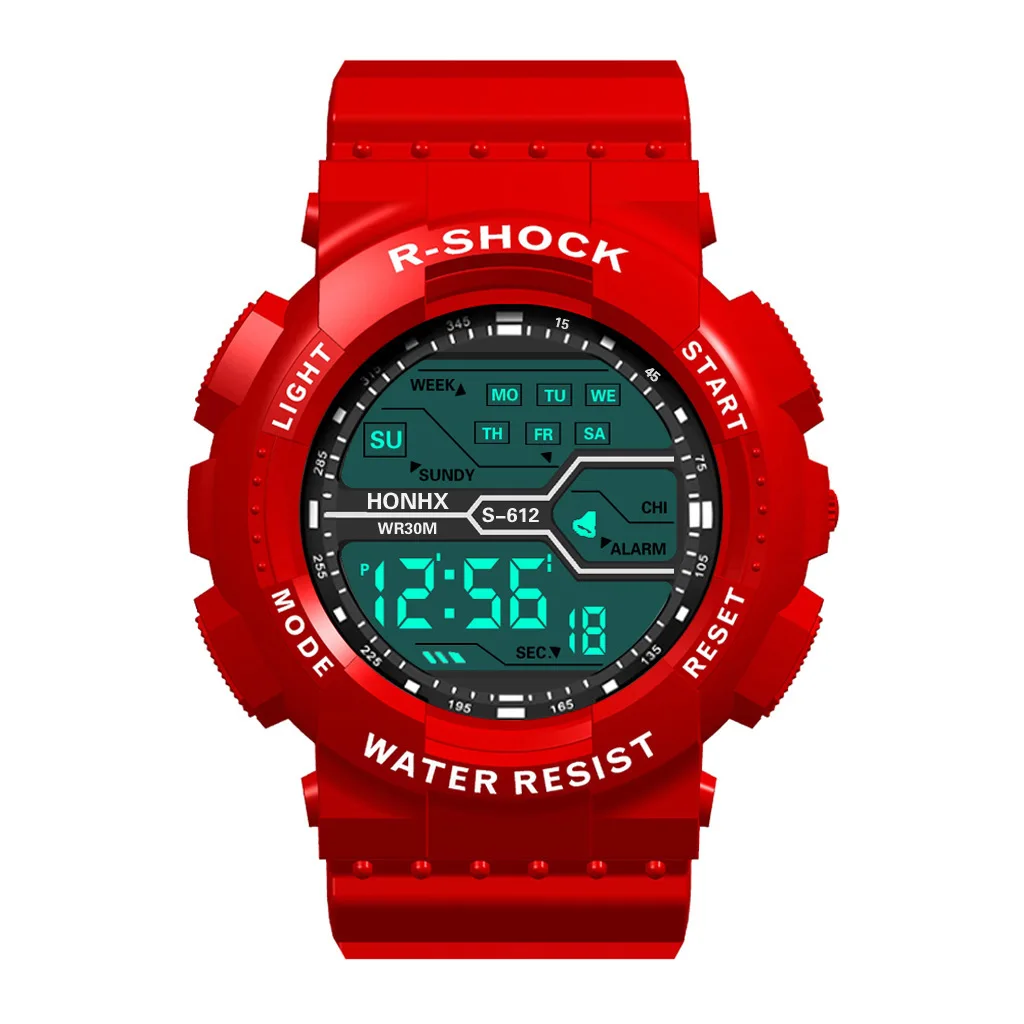 Outdoor Sport Mannen Horloge Multifunctioneel Groot Scherm Led Elektronische Waterdichte Lichtgevende Militaire Digitale Polshorloges Reloj Hombre