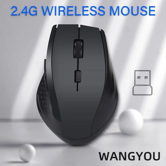 Wireless Mouse 2.4G USB Silent Mouse Adjustable DPI Suitable for Android Windows Tablet Laptop Desktop Computer Universal 2