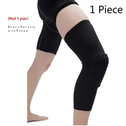 Enhanced Compression Knee Pads with Honeycomb Foam & Anti-Collision Support - M (Black)