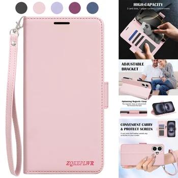 Wallet With Card Slot Magnetic Flip Leather Case For iPhone Air 17 Pro Max 16e 15 Plus 14 13 12 11 XR 8 7 Shockproof Card Bag 1