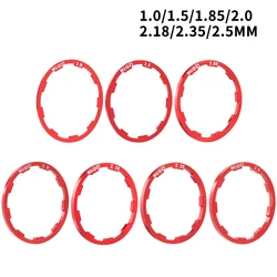 Premium Bicycle Hub Washer & Gasket Set - Multiple Thickness Options (1 Set Red)