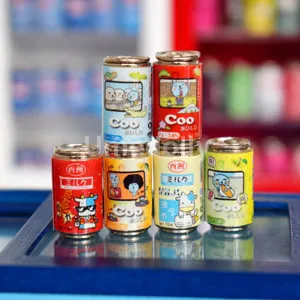 Winkelwagen metalen boodschappenmand incl. accessoires miniatuur