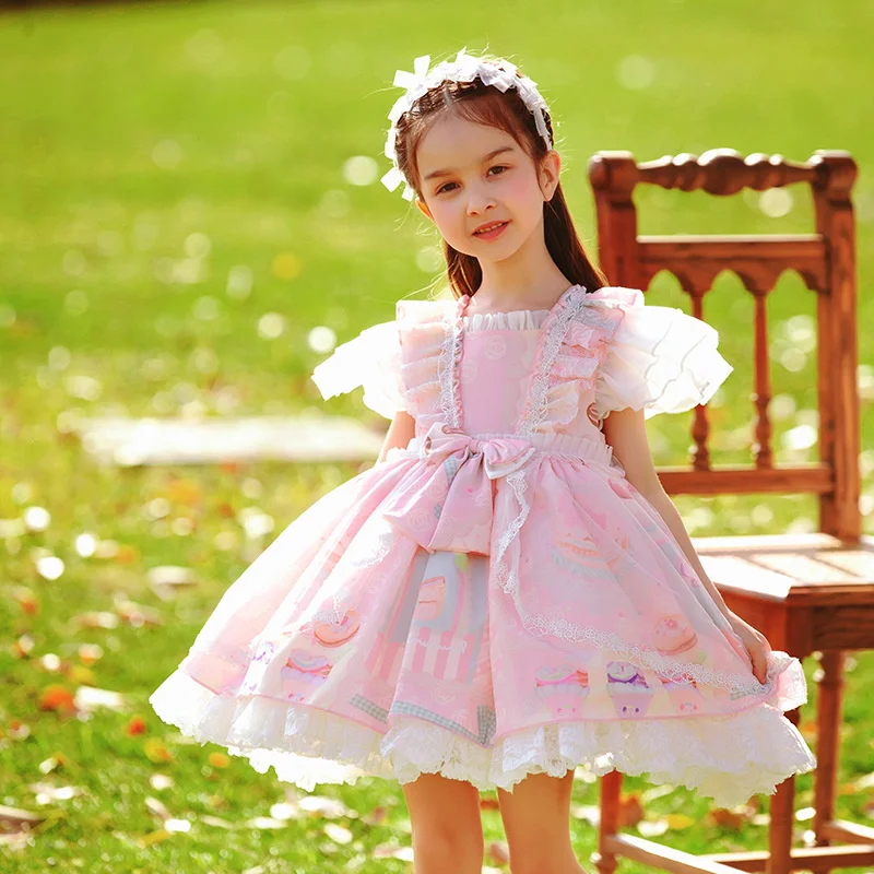 Summer New Girls Lolita Princess Skirt Children Lovely Chiffon Puff Skirt