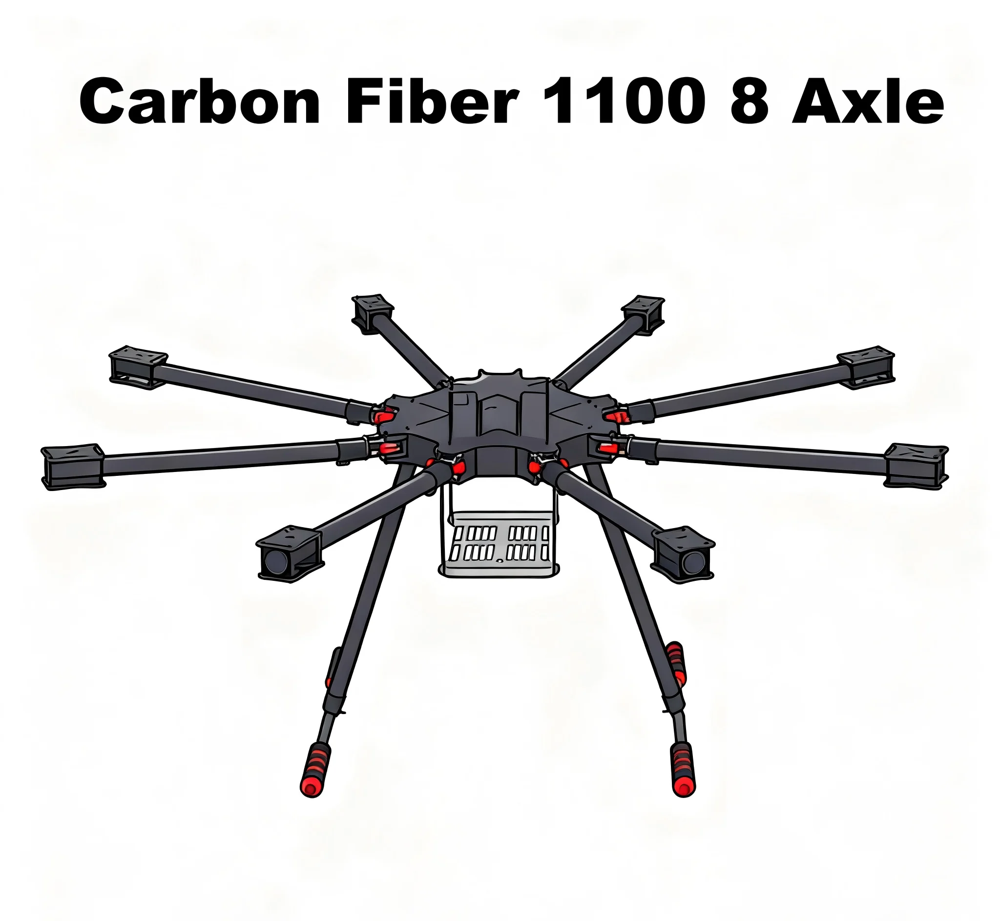AN LX1100 Full Carbon Fiber PX4 Pixhawk PRO Double M8N Flight ...