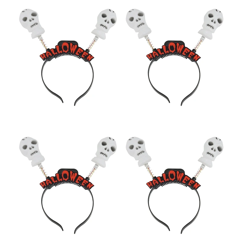 

Цветная светящаяся головная пряжка в виде черепа для Хэллоуина реквизит для макияжа костюма летучая мышь светящаяся головная повязка