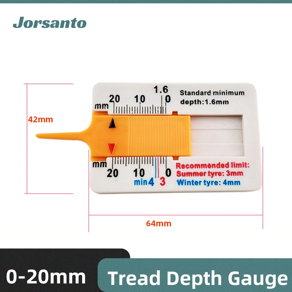 Tire Tread Depth Gauge Car Tire Wear Detection Measuring Tools For Car Tyre