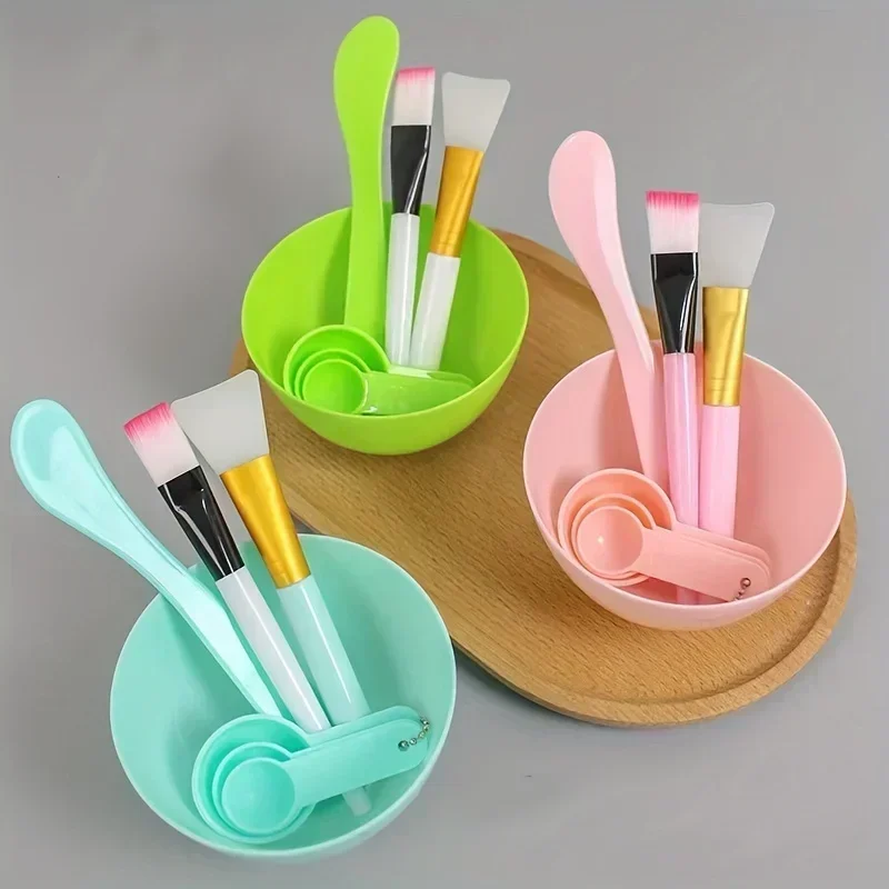 7 Piece Silicone Face Mask Mixing Bowl Set