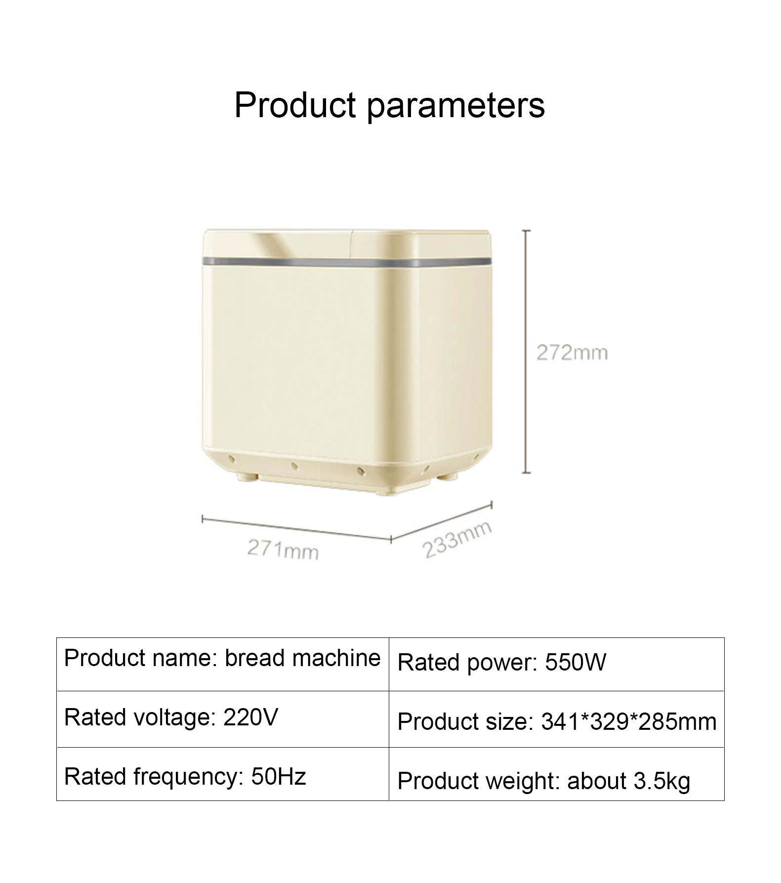 DMWD Automatic Multifunction Bread Maker Intelligent Breakfast Toast Baking Machine Cake Toaster Yogurt Fermenter Dough Mixer EU 5