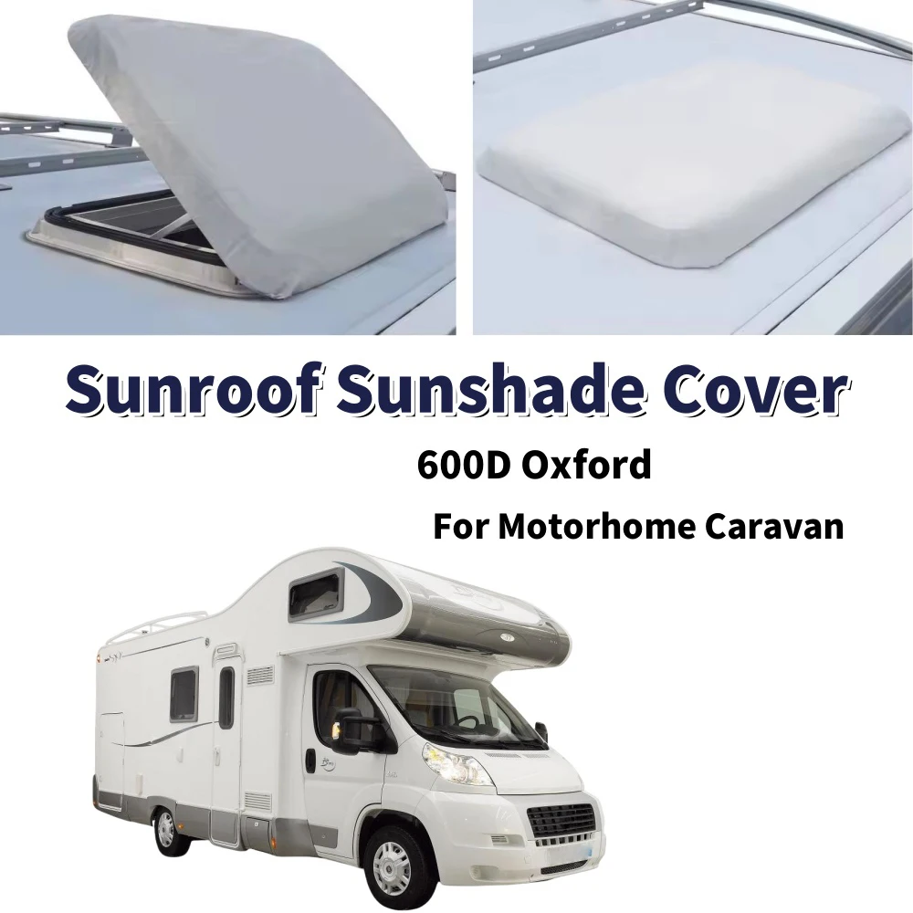 1pc RV Oberlicht Caravan Dach Vent Fenster Sonnenschirme Schutz Zubehör Camping Teile 600D Oxford Wasserdichte Dach Luke Abdeckung – Detail 4