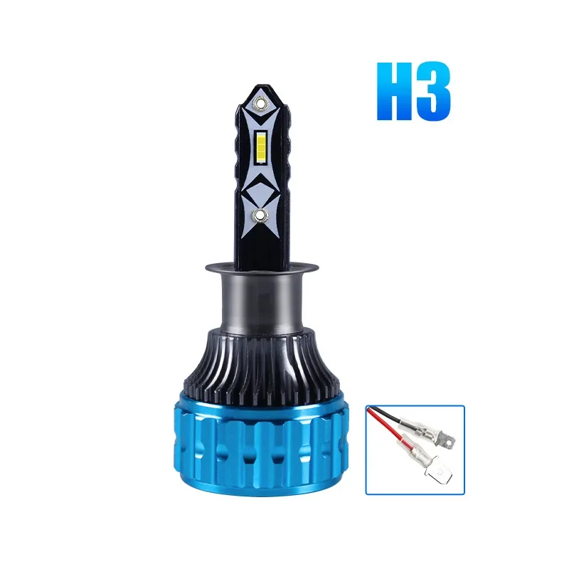 

H3 LED Headlight Bulbs for Cars - 6000K 15000Lm 12V, Barra Led Para Auto 9007 H7 Alta Potencia Luces H4 12v