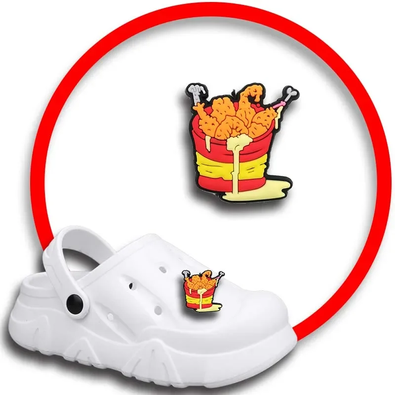 

Упаковка булавок для Crocs, шармы, аксессуары для обуви, украшение для еды, джинсы, женские сандалии, пряжка, Детские сувениры, мужские значки, подарок для мальчиков и девочек