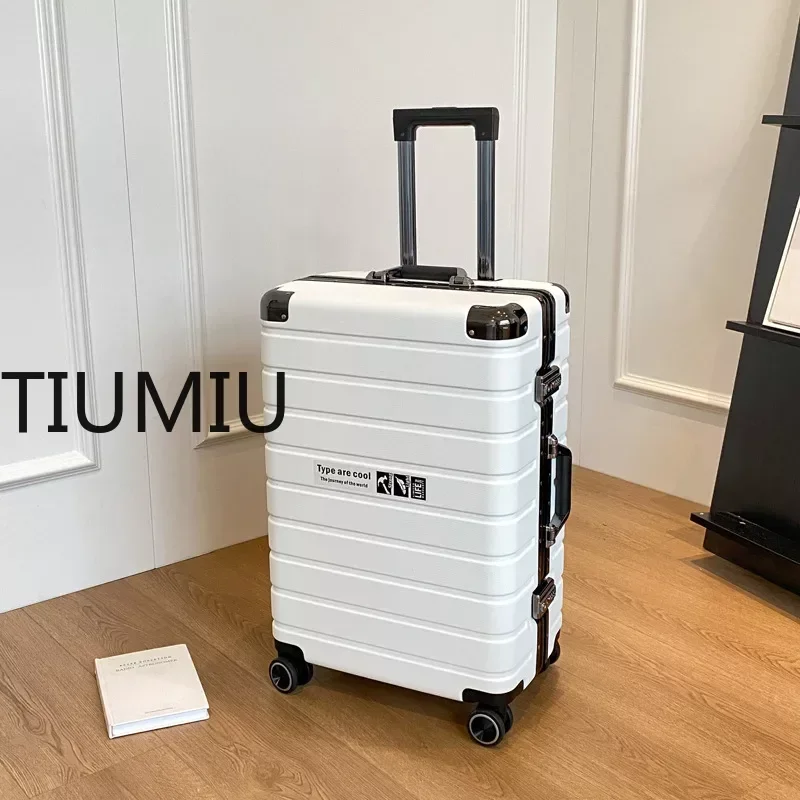TIUMIU Frosted Durable Luggage Aluminum Frame Password Strong Trolley Case Women's and Men's20 