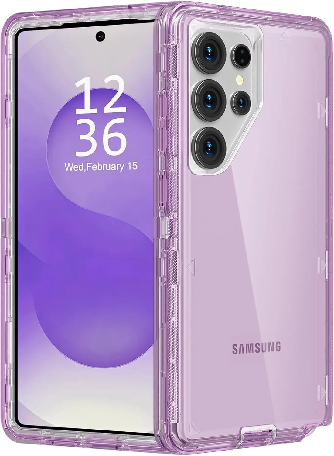 Heavy Duty Shockproof Transparent Phone Case with Triple Layer Protection