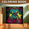1pc CUTE ZOMBIE DOLL Coloring Book 24 Pages Halloween Adult Picture Book For Kill Time Graffiti Painting Drawing 1