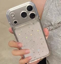 Luxury Bling Star Sequins Glitter Clear Powder Sparkle Phone Case - iPhone 12 Pro (Star)