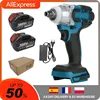 Electric Impact Wrench Brushless Cordless Electric Wrench 1/2 inch Compatible Makita 18V Battery Screwdriver Power Tools 1