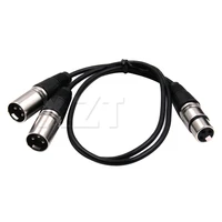 50cm XLR Female Double Male Audio Line XLR CANNON Female Two Male 3 PIN Audio Cable XLR Y-Split Male 3P Cannon Spliter Converter - Image 3