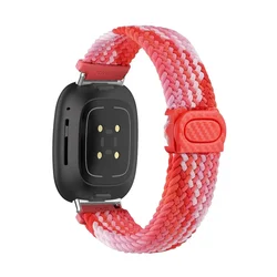 Nylon Loop Braided Strap - Lightweight and Durable Sports Band for Fitbit sense 2 (MR)
