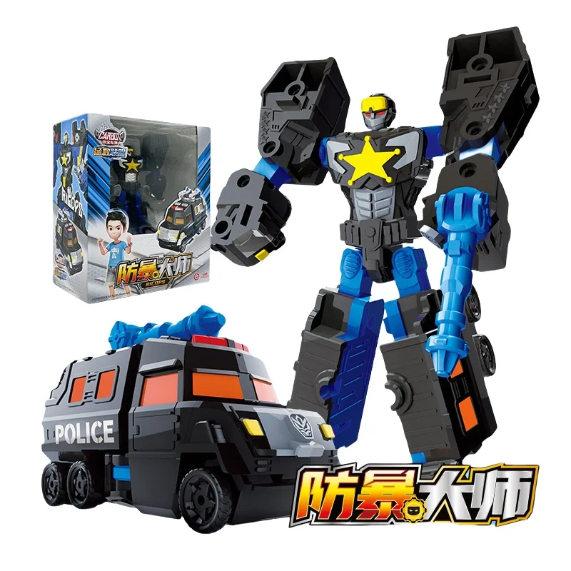 Ciao Carbot Angry puff Fient Buooy Guaro Ricops Trasformazione Robot Auto Action Figures Deformazione Salvataggio ACE Giocattoli per bambini Regali - immagine 4