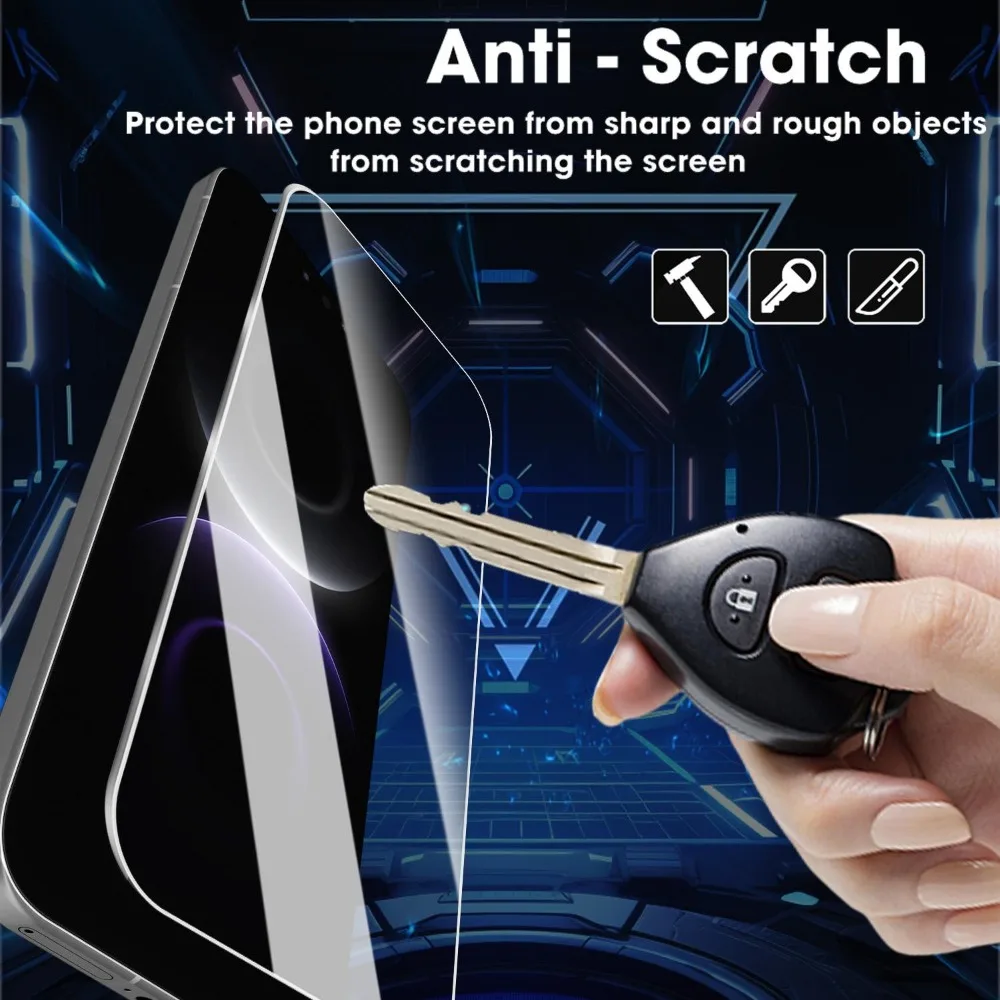 Premium HD Clear Tempered Glass Screen Protector with 9H Hardness and Anti-Scratch Technology (4-Pack)