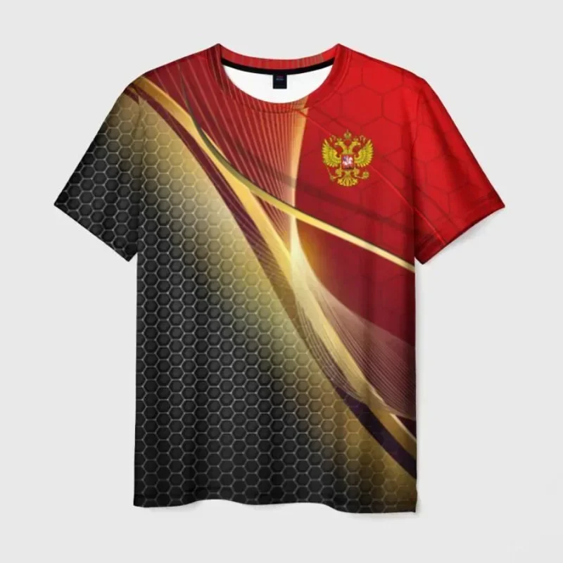 thumbnail image 2 of 2024 Nueva camiseta de verano con la bandera de Rusia para hombres, camisetas con cuello redondo estampadas en 3D para niños, ropa de manga corta para niños, ropa de calle de moda masculina, 2 of 5