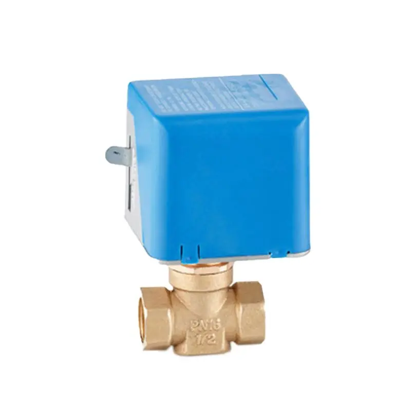 

1/2" Motorized Electric Brass Globe Valves 2 Wire AC220V Two Way Stop Shut-off Valve