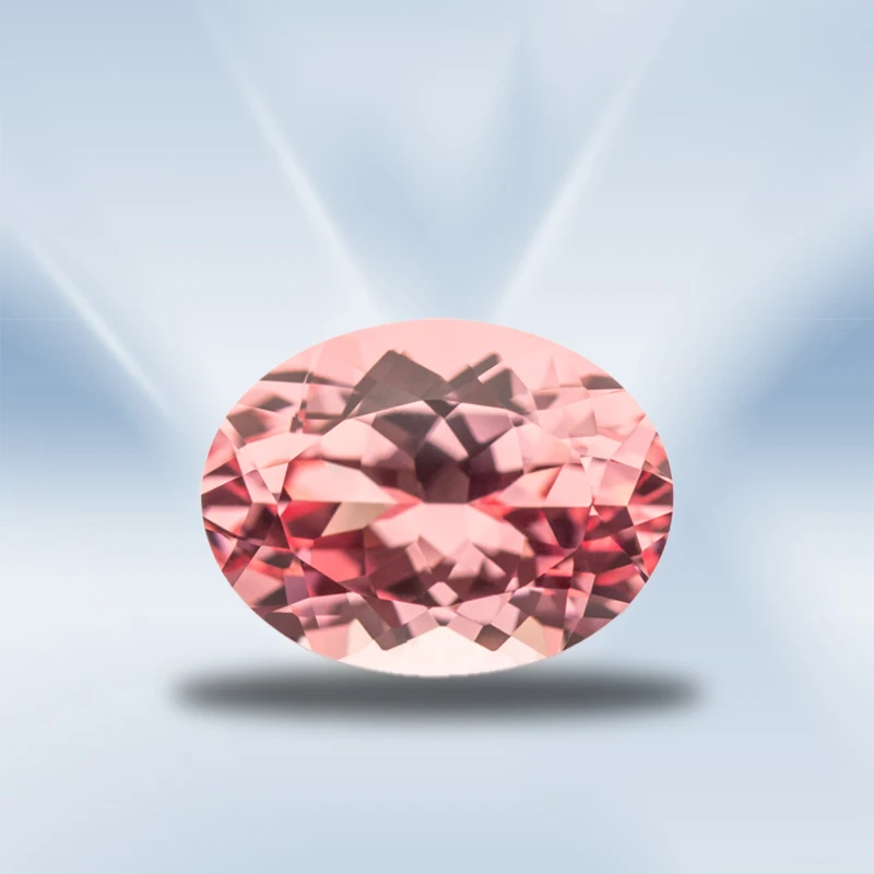 

Lab Grown Padparadscha Oval Shape Red Lotus Color VVS1 Gemstone for Charms DIY Jewelry Making Bracelet Selectable Certificate