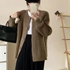 Autumn Twist Cardigan Women Vintage Casual Knitted Cardigan Fashion Long Sleeve Single Breasted Sweater Coat 4