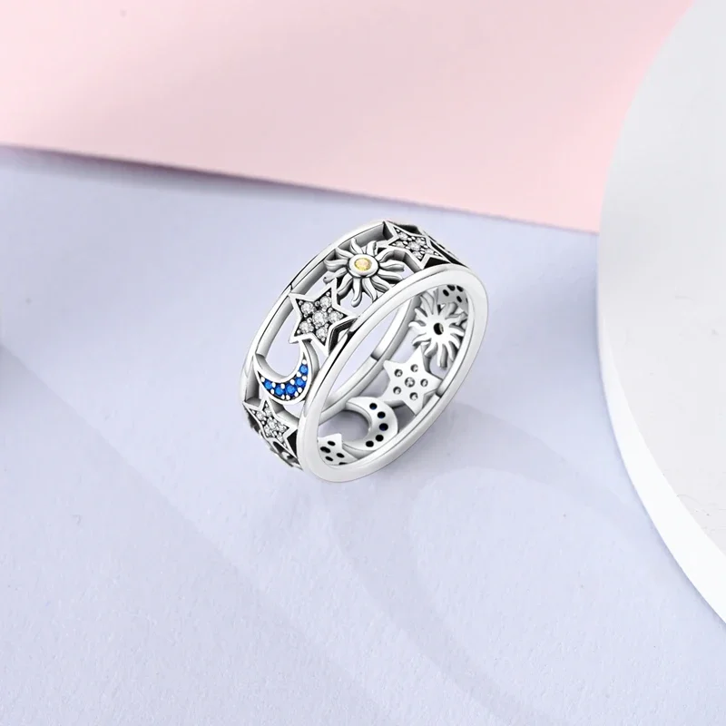 925 Sterling Silver Infinite Love Ring Original Design Zircon Finger Rings for Women High Quality Wedding Jewelry Gift
