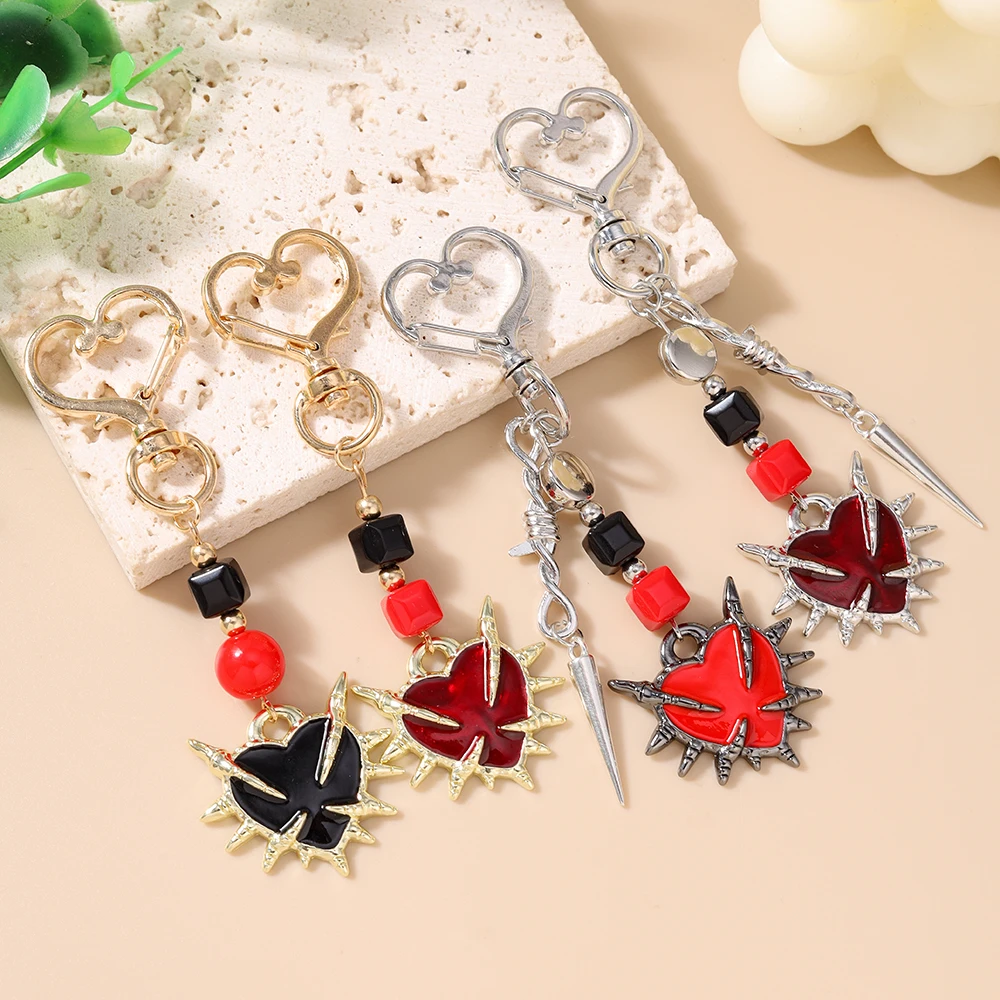 Portachiavi con Cuore a Spuntoni - Stile Dark e Alternativo 32 S25da51ba81794d46ac6cf9d6c5f098ac3