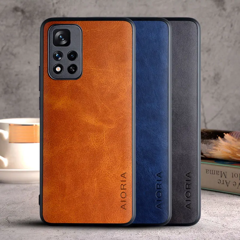 Luxury Vintage Leather Skin Phone Case - Premium Protection Cover
