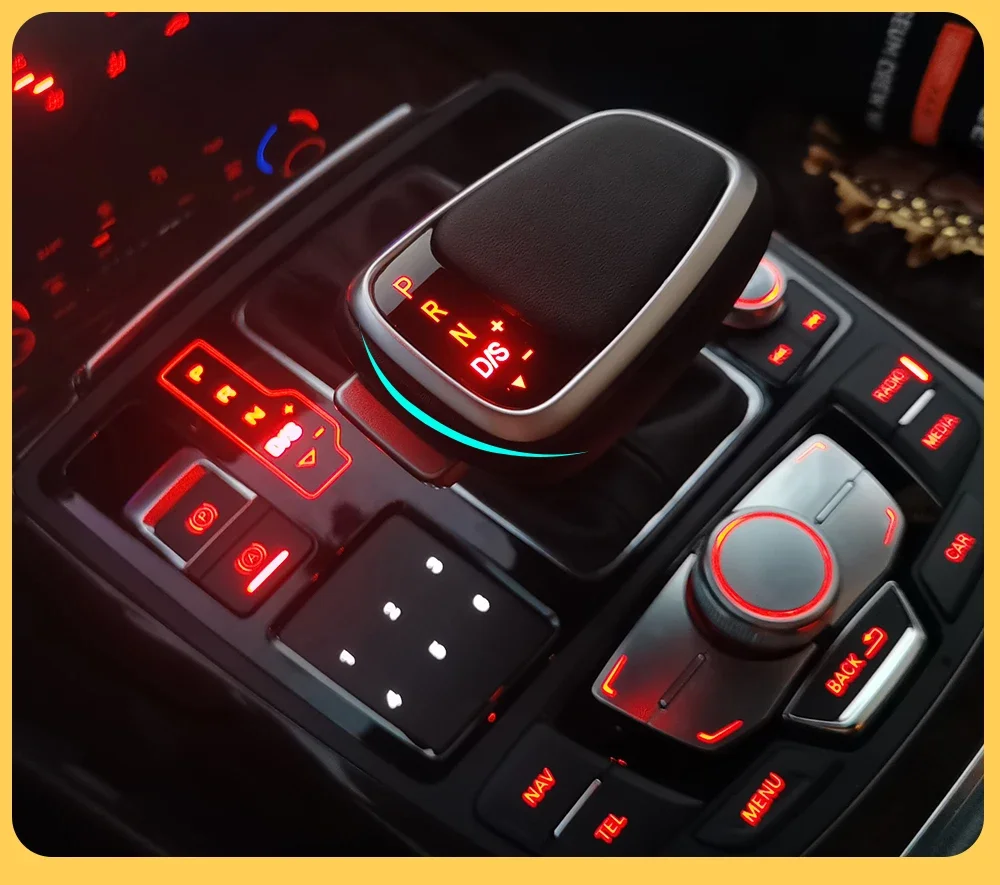 For Audi A4 B8 A6 C6 C7 A7 S7 S6 Q7 Q5 8r A5 S5 Led Gear Shift Knob Shifter Leve