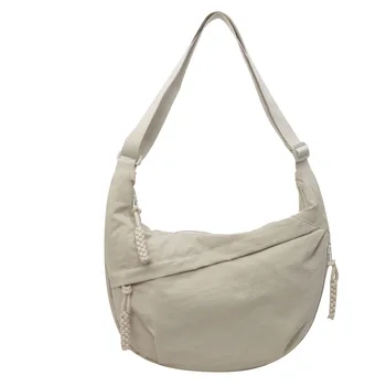 Borsa hobo a tracolla per il tempo libero con grande capacità Borsa a tracolla in nylon dal design versatile e di nicchia Borsa postino per studenti