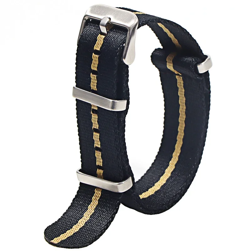 Comfortable Nylon Military-Style Washable Watch Band for Men