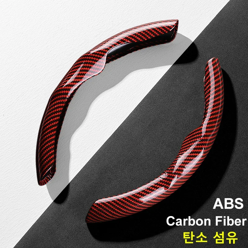 Steering Wheel Cover 36cm Carbon Fiber Non-slip Sports Ultra-thin Summer Auto Handle Protective Type D