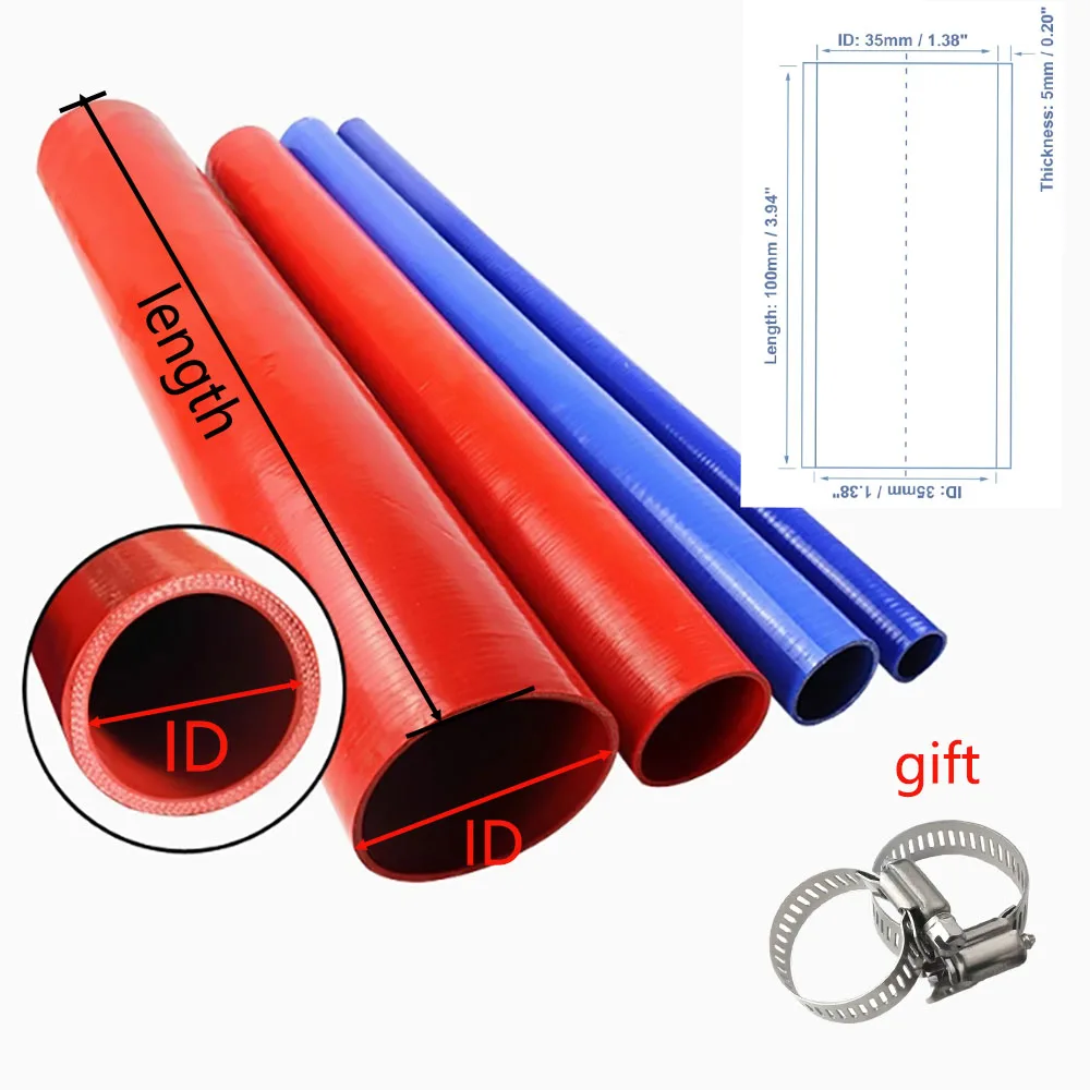 Silicone hose high temperature resistant connecting tube intercooler hose cuttable rice tube multi-layer laminated silicone crankcase breather hose set heater hose connector