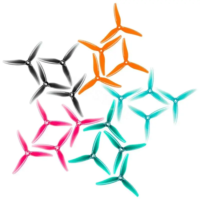 FEDI-24PCS 51466 V2 FPV 프로펠러 5인치 3 블레이드 프로펠러 드론 프로펠러 FPV RC 레이싱 드론 E용