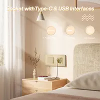 BSEED Mechanical Wall Button Switch 1/2/3Gang 1Way Wall Power Socket Glass Frame USB Type-C Charge Port Home Improvement - Image 2
