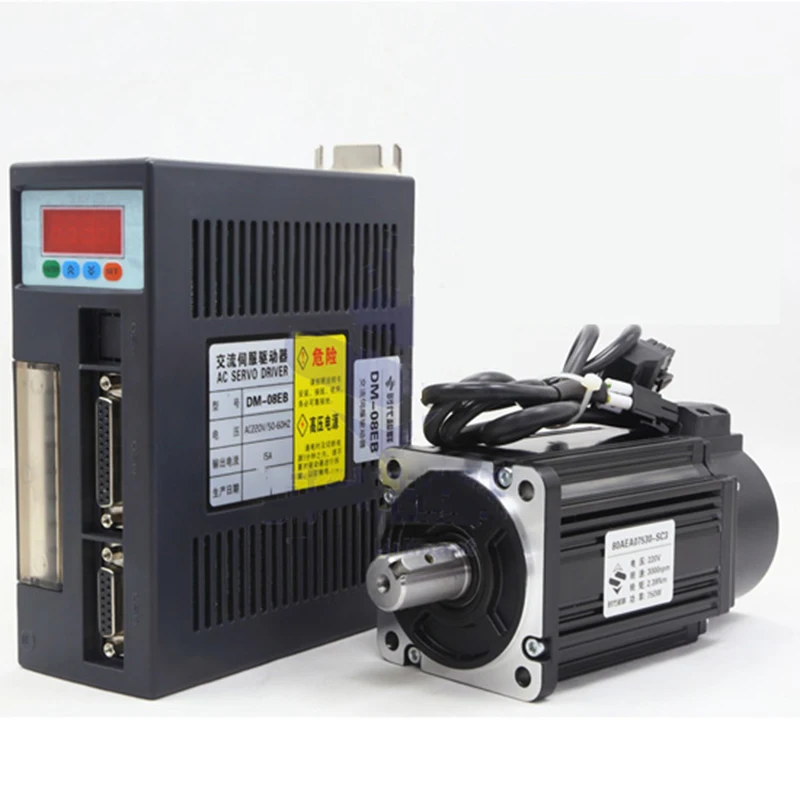 750W серво-двигатель в комплекте AC 220VAC 2.39n.m серводвигатель |