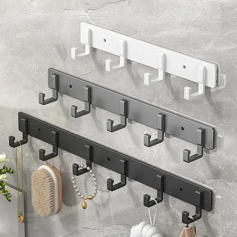 Space Aluminum Non-perforated Wall Clothes Hook for Door Bedroom Storage wall clothes hook