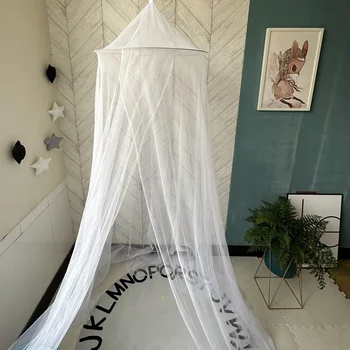 Moustiquaire suspendue en forme de dôme de prévention des moustiques d'été, lit de princesse pour filles, rideau en tissu, tente, décoration de chambre d'enfants 1