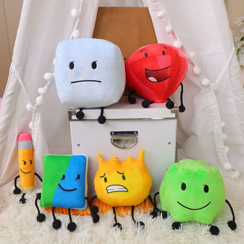

Cute 20-25cm BFDIA Plush Toy Kawaii Soft Stuffed Anime BFDIA Cartoon Figure Doll Pillow Home Room Decor Kids Xmas Bithday Gifts