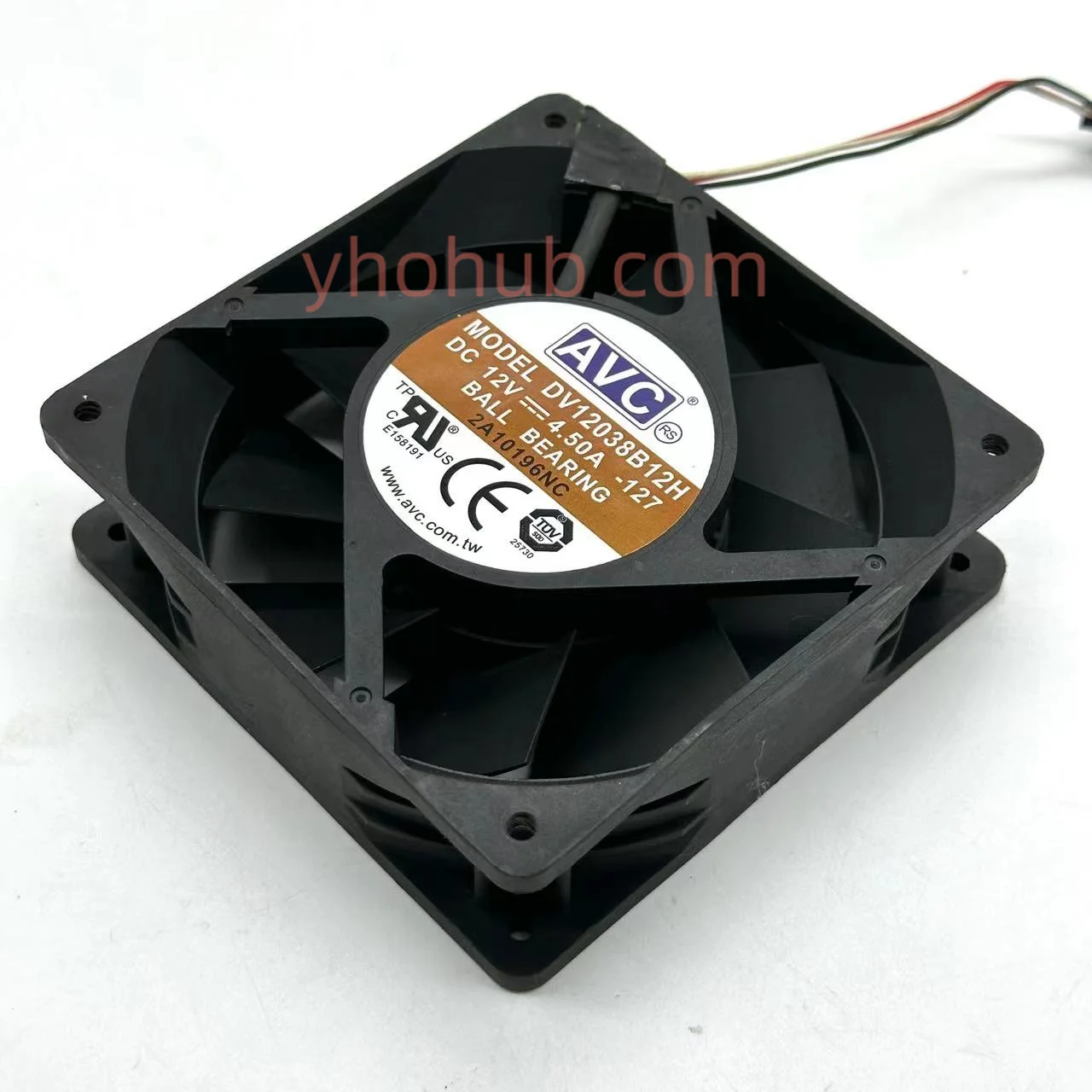 Avc Dv12038b12h 127 dc 12v 4.50a 120x120x38 mm Ventilador de Refrigeração do Servidor
