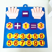 Children Early Education Enlightenment Cognitive Mathematics Busy Board Felt Board Montessori Toys Math for Kids Toys Gifts 2