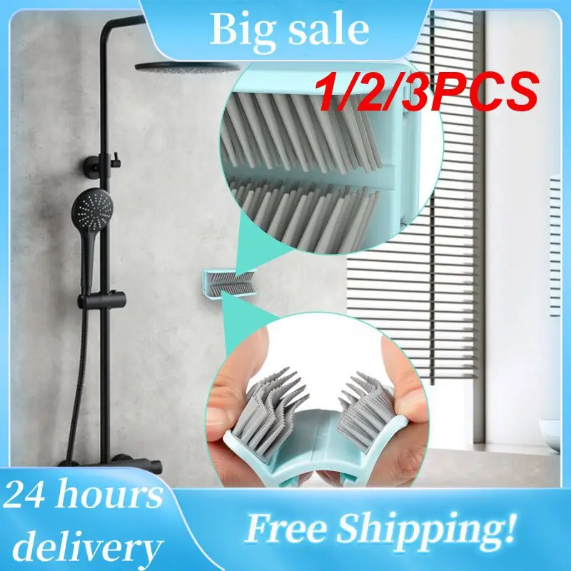 1/2/3PCS Silicone Shower Hair Catcher Wall Mounted Hair Stopper Hair Collector For Sink Bathtub Bathroom Accessories Reusable