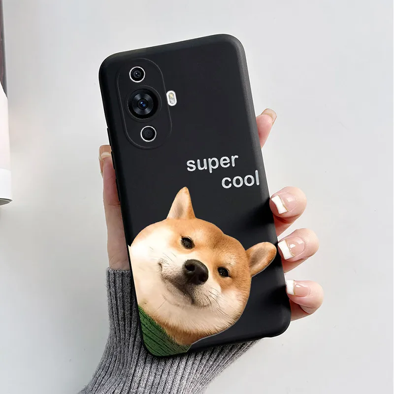 Cute Cat & Puppy Dog Soft Silicone Phone Case - Cartoon Design Cover for 6.7 and 6.78 Smartphones
