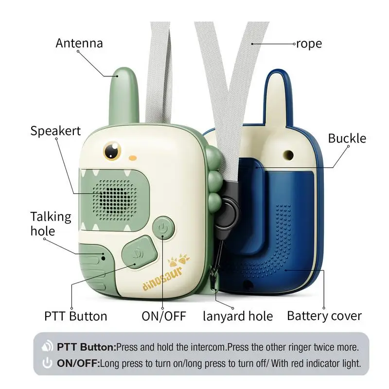 Kids Walkie Talkie Long Range Outdoor Handheld Interphone Toy 2 Way Radio Toy for Camping Outdoor Adventure Game Birthday Gifts 4