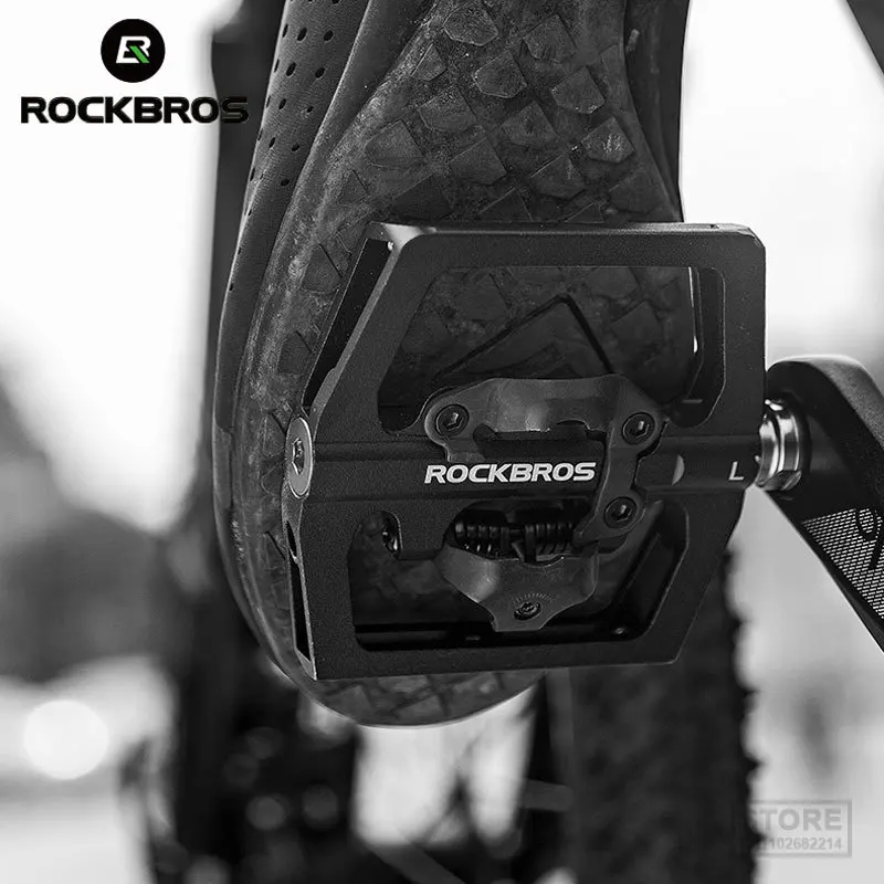 ROCKBROS 2 In 1 Bicycle Lock Pedal With Free Cleat For SPD System MTB Road  Aluminum Anti-slip Sealed Bearing Accessories - AliExpress