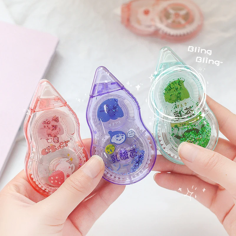 

Cute girl heart correction belt ins Japanese correction belt Kawaii portable oil correction belt kawaii school accessories